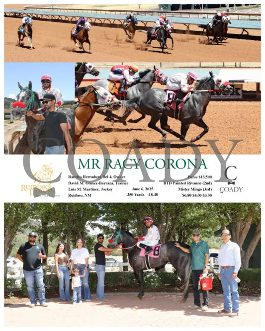 MR RACY CORONA - 06-06-25 - R05 - RUI Ruidoso Downs