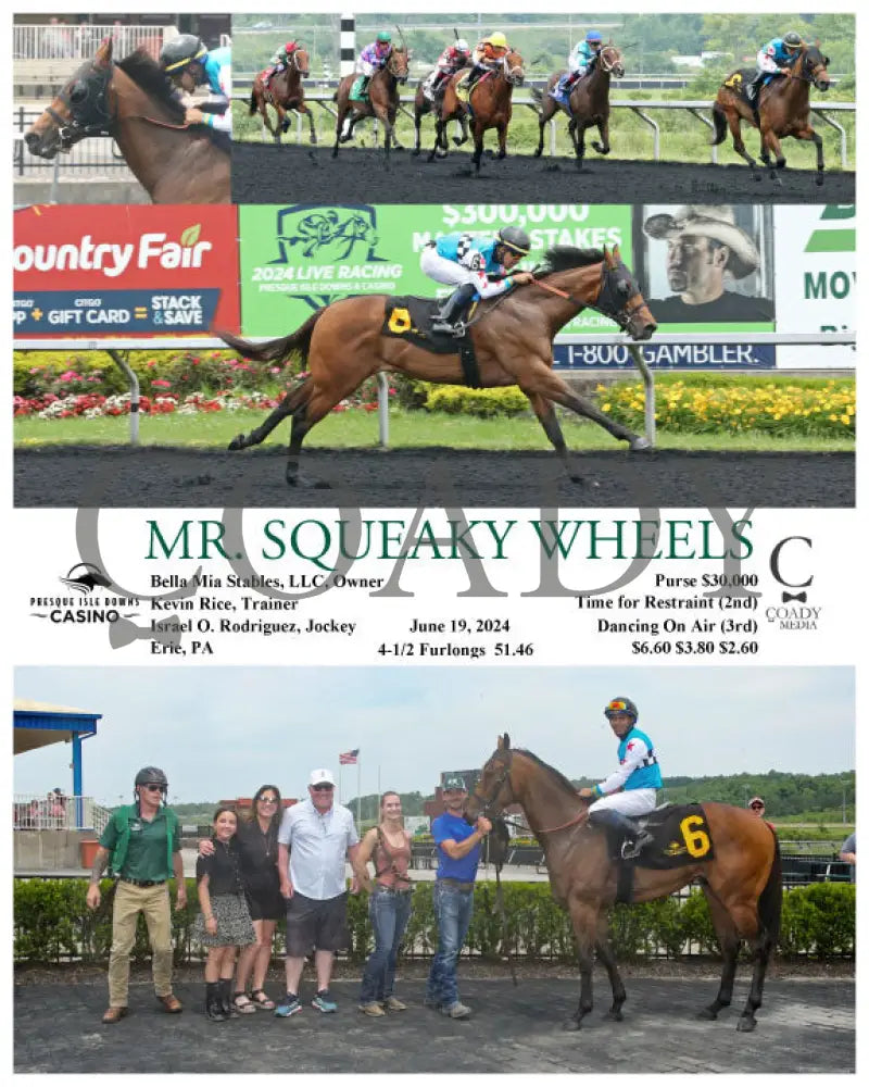 Mr. Squeaky Wheels - 06-19-24 R01 Pid Presque Isle Downs