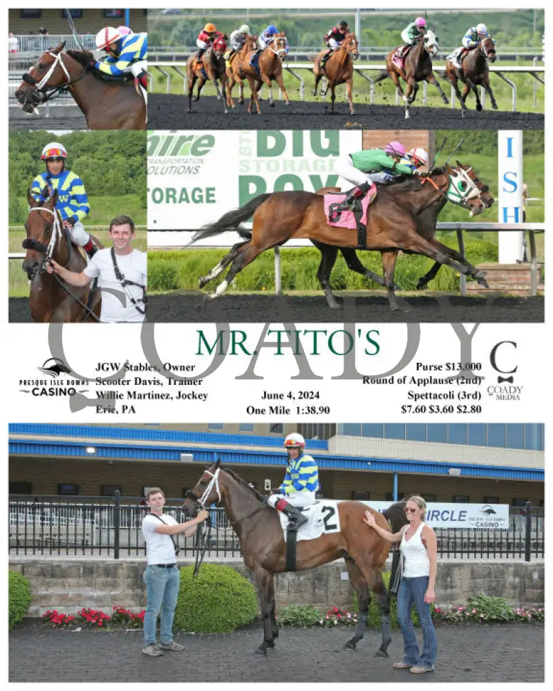 Mr. Tito’s - 06-04-24 R08 Pid Presque Isle Downs