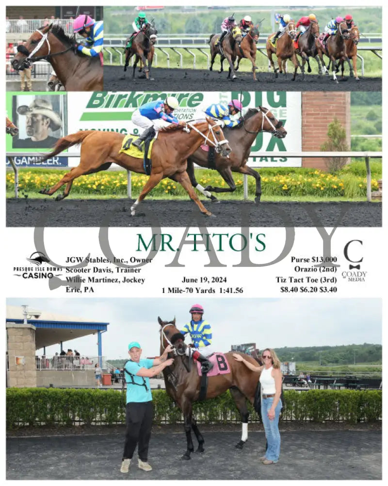 Mr. Tito’s - 06-19-24 R06 Pid Presque Isle Downs