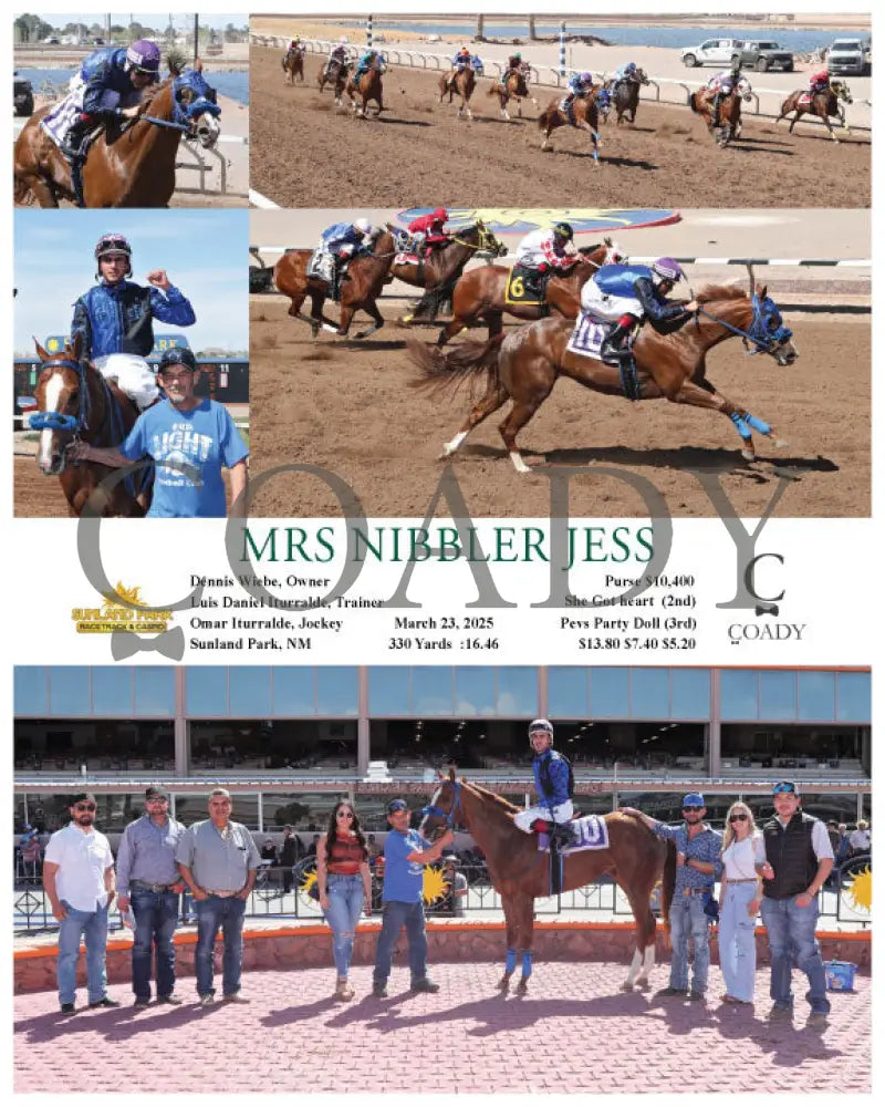 MRS NIBBLER JESS - 03-23-25 - R06 - SUN Sunland Park
