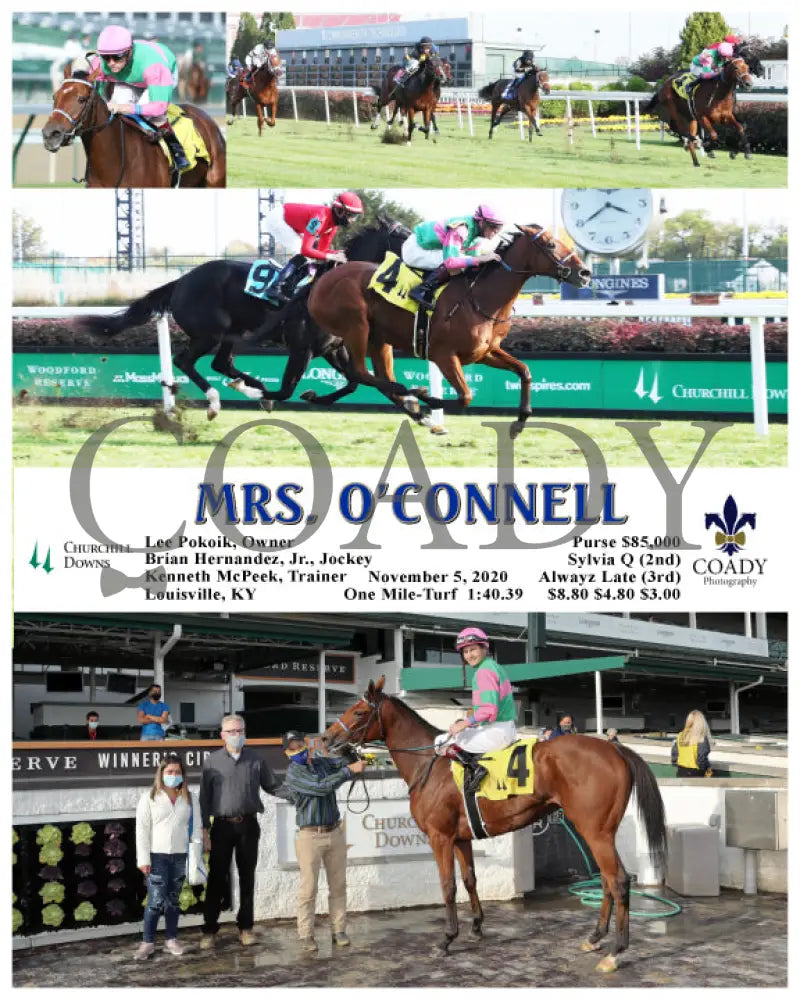 Mrs. O’connell - 11-05-20 R06 Cd Churchill Downs