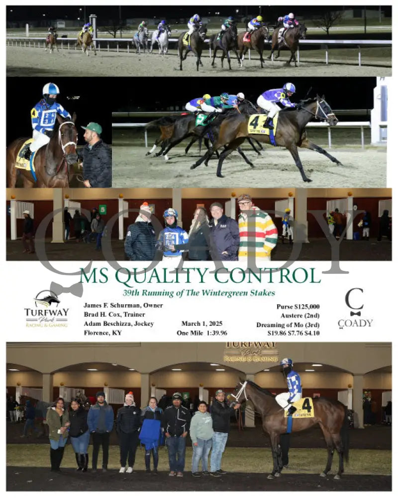 MS QUALITY CONTROL - 39th Running of The Wintergreen Stakes - 03-01-25 - R07 - TP Turfway Park