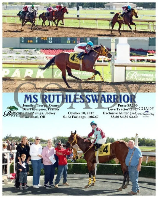 Ms Ruthlesswarrior - 101015 Race 02 Btp Belterra Park