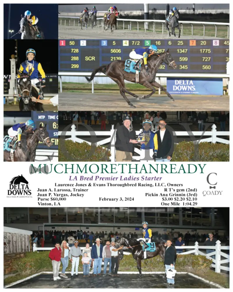 Muchmorethanready - La Bred Premier Ladies Starter 02 - 03 - 24 R04 Ded Delta Downs