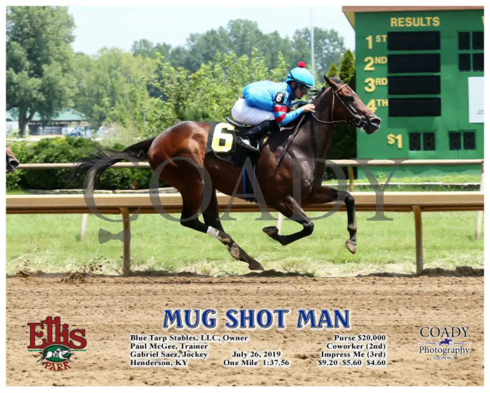 Mug Shot Man - 07-26-19 R02 Elp Action Ellis Park