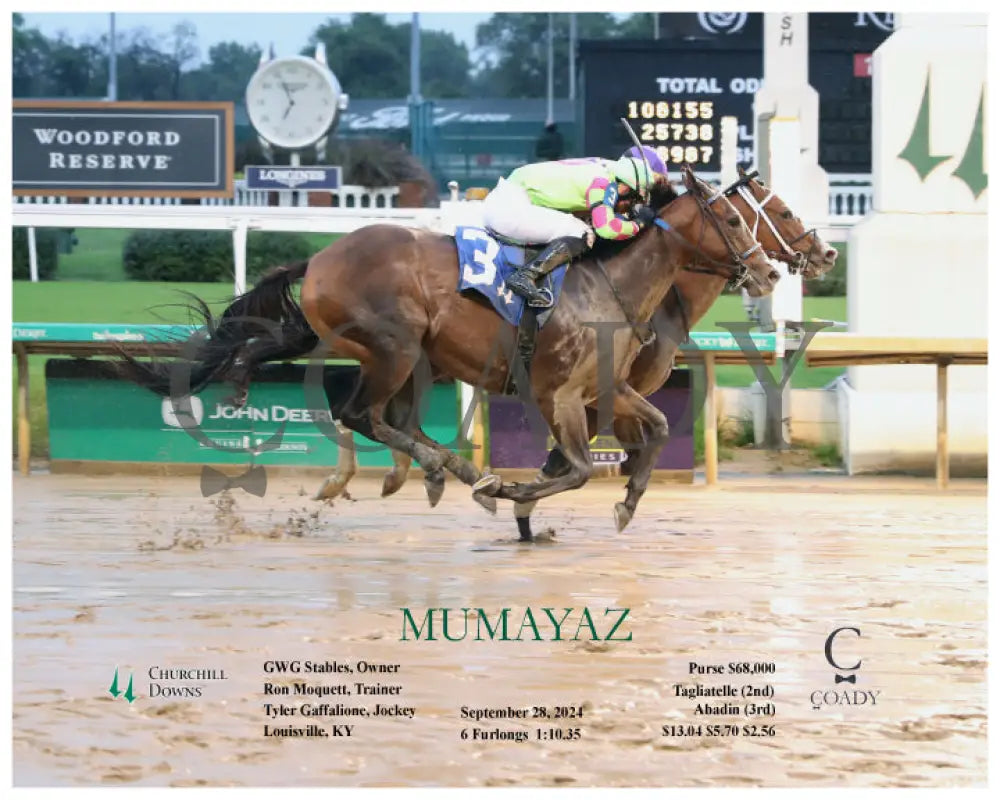 Mumayaz - 09-28-24 R03 Cd Action Churchill Downs