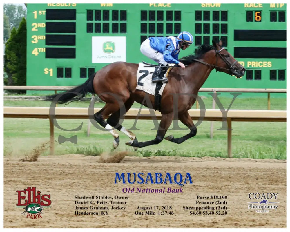 Musabaqa - 081718 Race 06 Elp Action Ellis Park