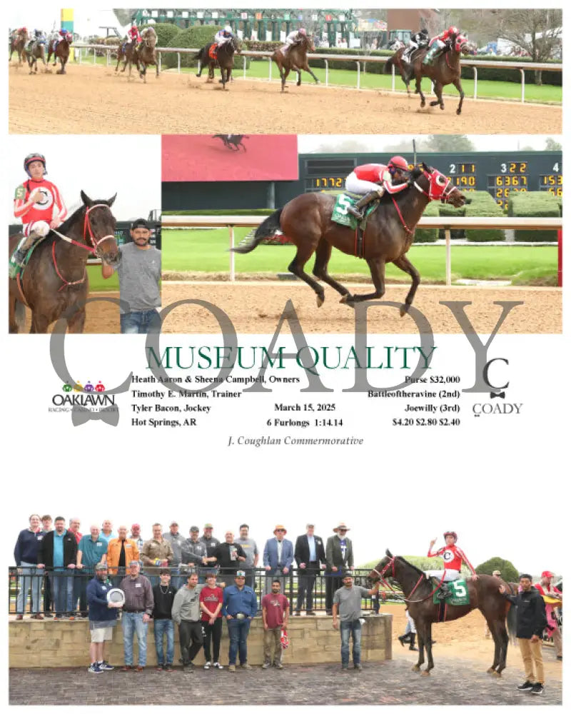 MUSEUM QUALITY  - 031525 - Race 02 - OP - Coady Media - Kurtis Coady Photography