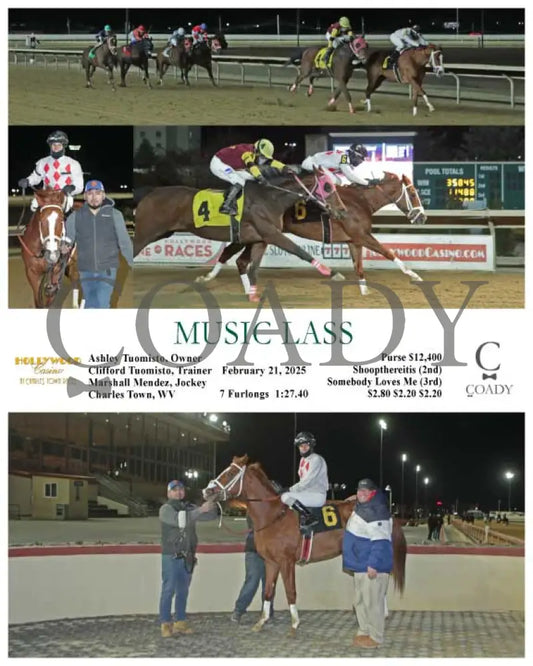 MUSIC LASS - 02-21-25 - R01 - CT Hollywood Casino at Charles Town Races