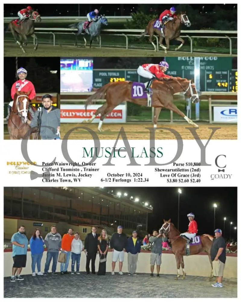 Music Lass - 10-10-24 R06 Ct Hollywood Casino At Charles Town Races