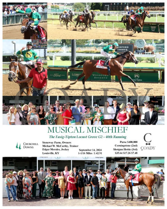 Musical Mischief - The Fasig-Tipton Locust Grove G2 09-14-24 R07 Cd Churchill Downs