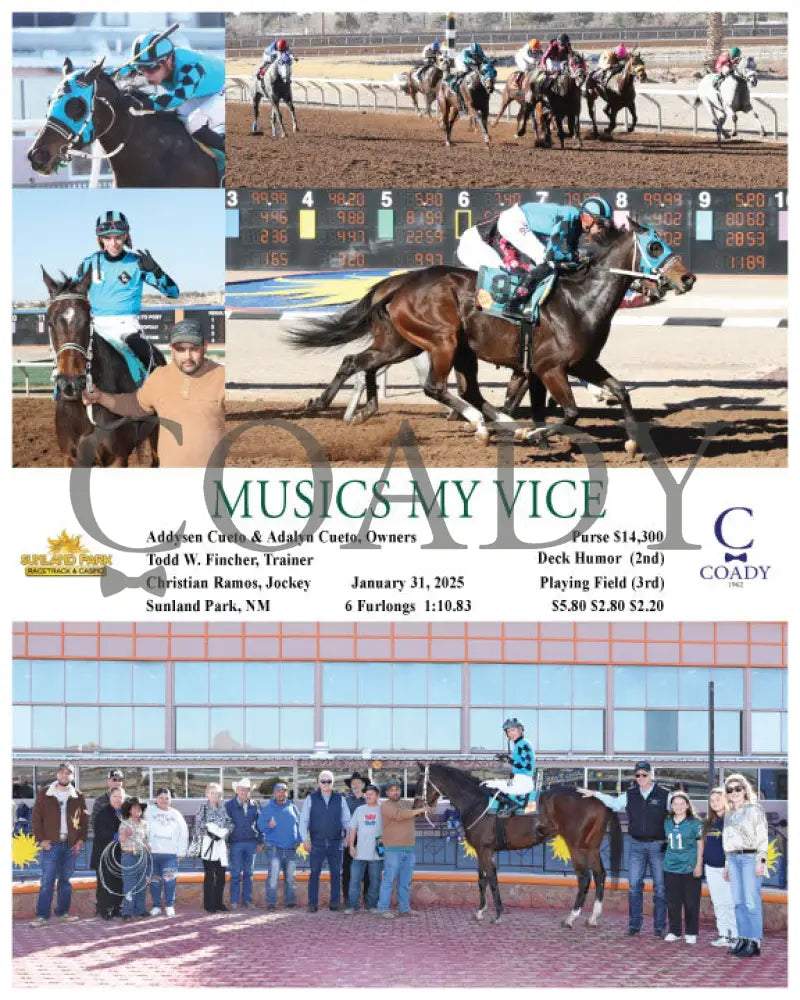 Musics My Vice - 01-31-25 R07 Sun Turfway Park