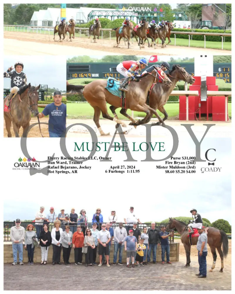 Must Be Love - 04-27-24 R01 Op Oaklawn Park