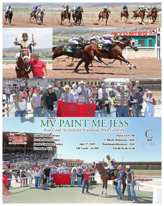 MV PAINT ME JESS - Ron Cook Accredited Wyoming Bred Futurity - 07-27-25 - R04 - WYO Wyoming Downs