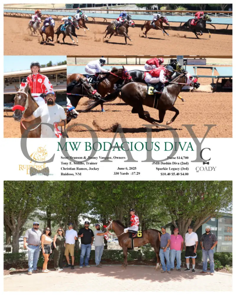 MW BODACIOUS DIVA - 06-06-25 - R04 - RUI Ruidoso Downs