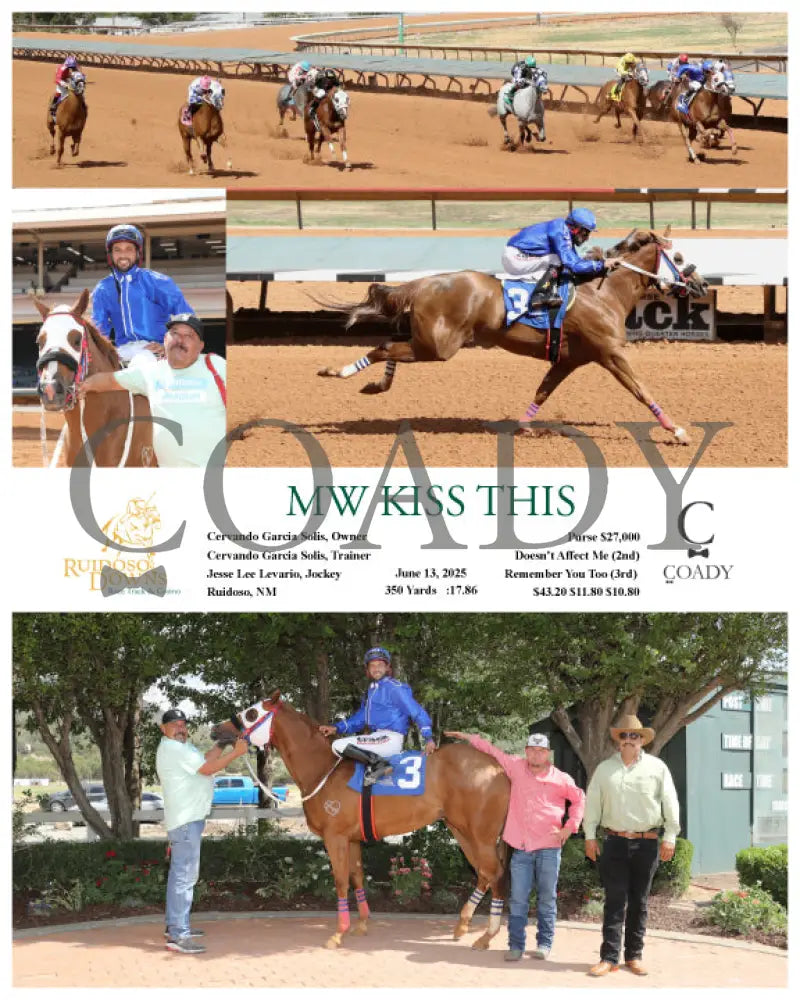 MW KISS THIS - 06-13-25 - R08 - RUI Ruidoso Downs