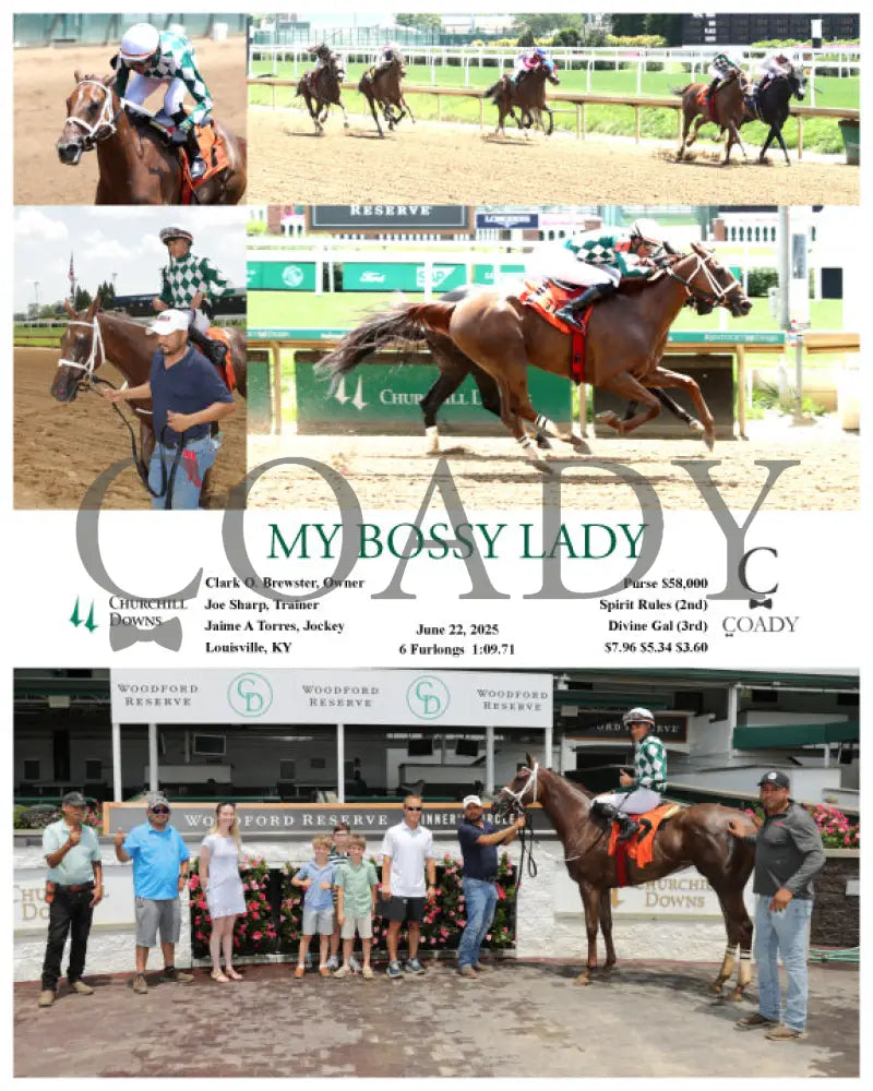 MY BOSSY LADY - 06-22-25 - R01 - CD Churchill Downs