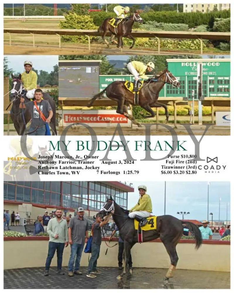 My Buddy Frank - 08-03-24 R01 Ct Hollywood Casino At Charles Town Races