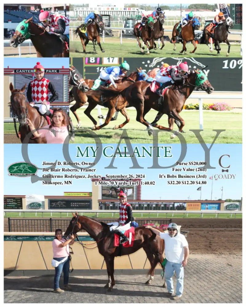 My Calante - 09-26-24 R01 Cby Kentucky Downs