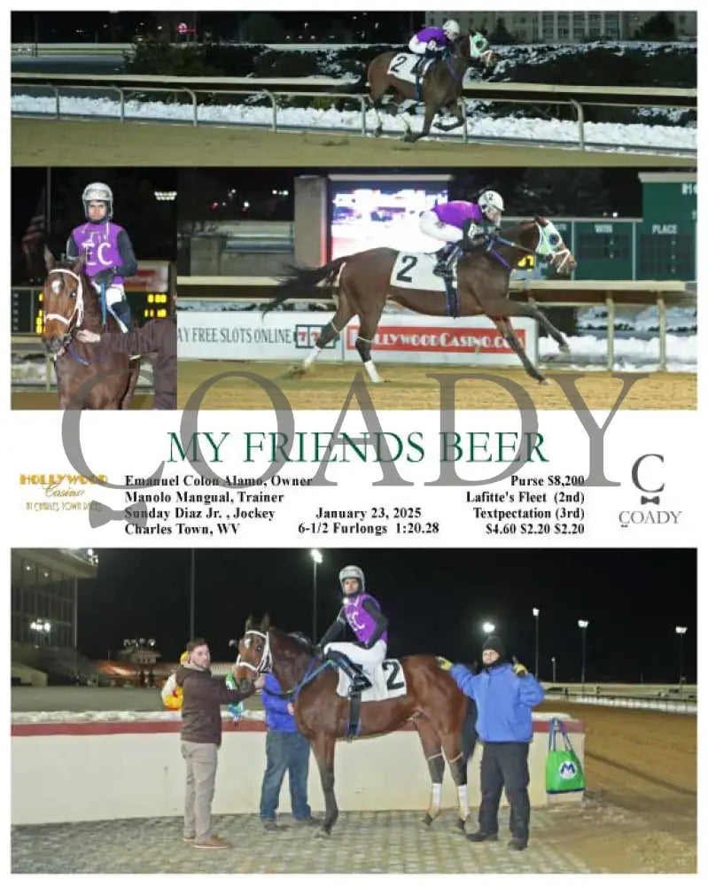 My Friends Beer - 01-23-25 R01 Ct Hollywood Casino At Charles Town Races