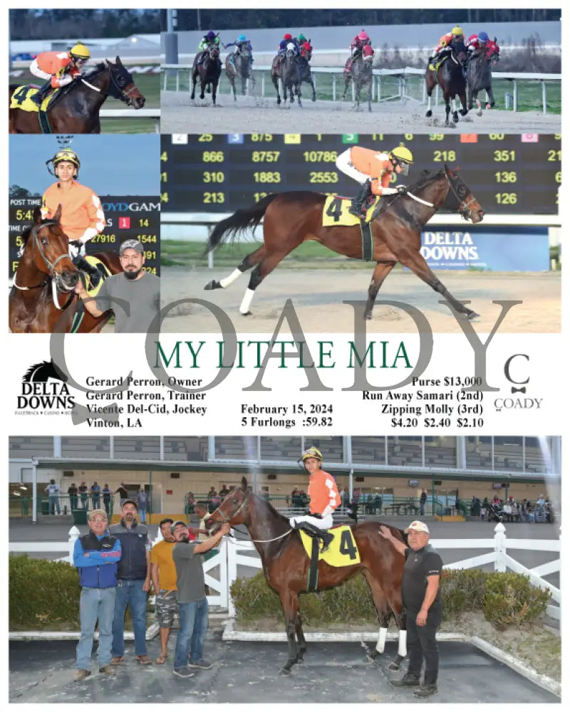 My Little Mia - 02 - 15 - 24 R02 Ded Delta Downs