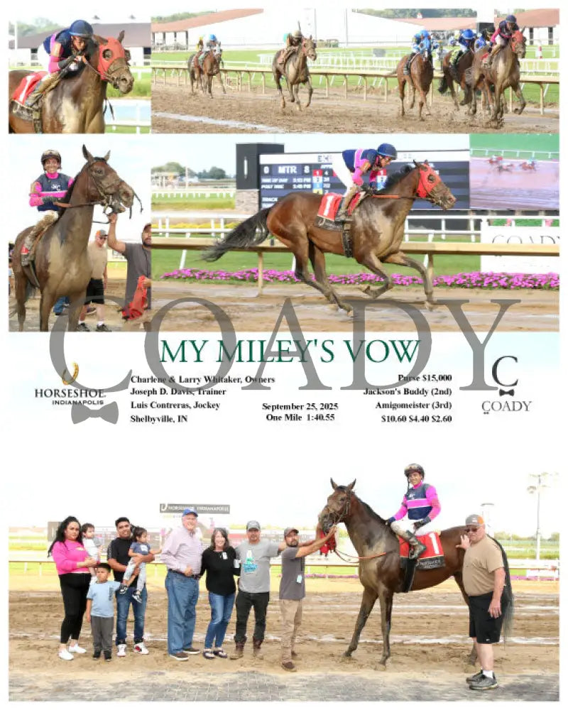 MY MILEY’S VOW - 09-25-25 - R08 - IND Indiana Grand
