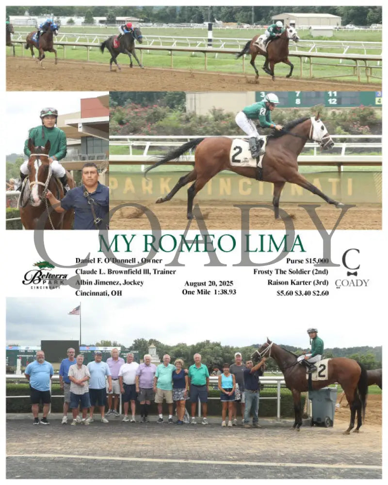 MY ROMEO LIMA 082025 Race 07 BTP Presque Isle Downs