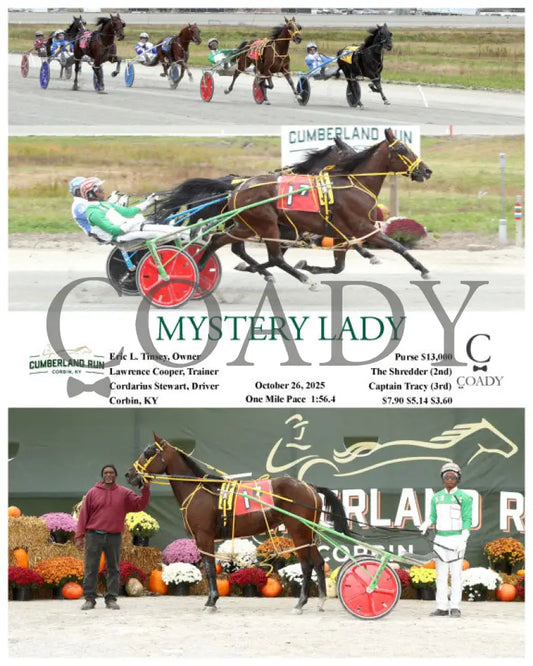 MYSTERY LADY - 102625 - Race 07 - CMR Presque Isle Downs