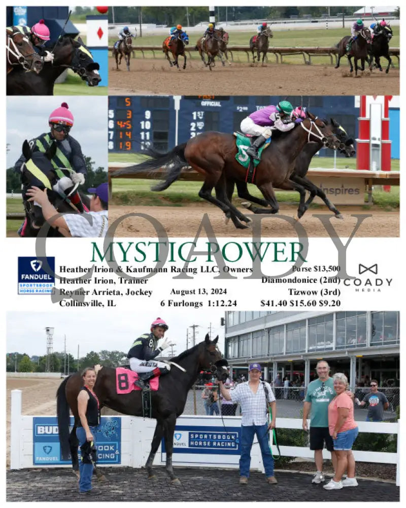 Mystic Power - 08-13-24 R05 Fan Fanduel Sportsbook Horse Racing