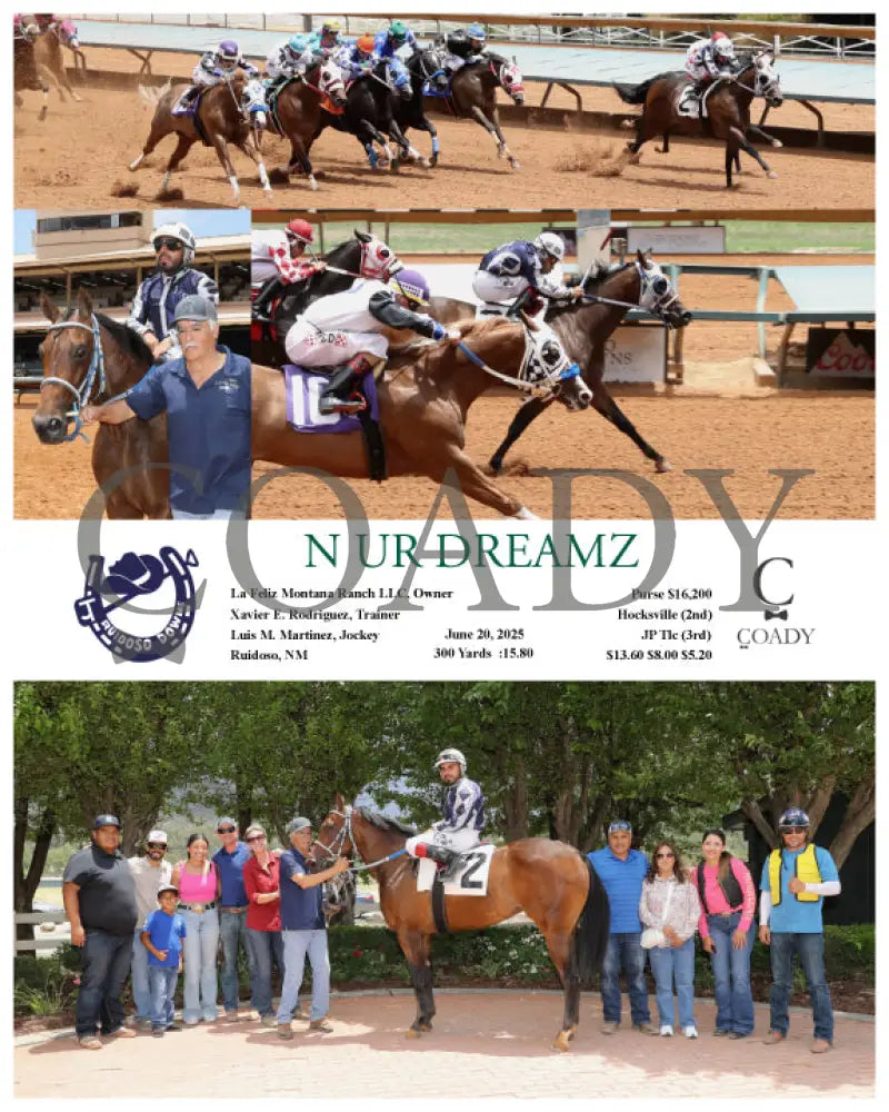 N UR DREAMZ - 06-20-25 - R02 - RUI Ruidoso Downs
