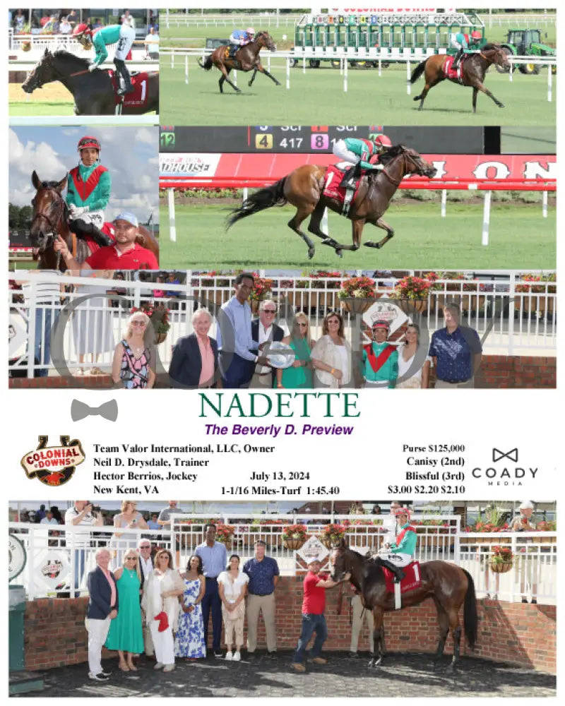 Nadette - The Beverly D. Preview 07-13-24 R07 Cnl Colonial Downs
