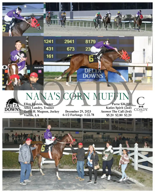 Nana’s Corn Muffin - 12-29-23 R02 Ded Delta Downs