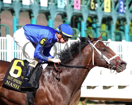 Nash - The Hot Springs 2Nd Running 03 - 23 - 24 R08 Op Tight Finish 02 Oaklawn Park