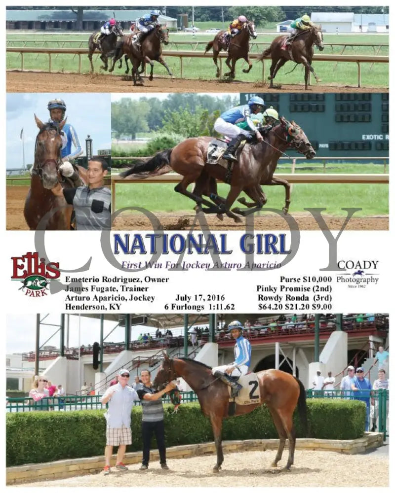 National Girl - 071716 Race 01 Elp Ellis Park