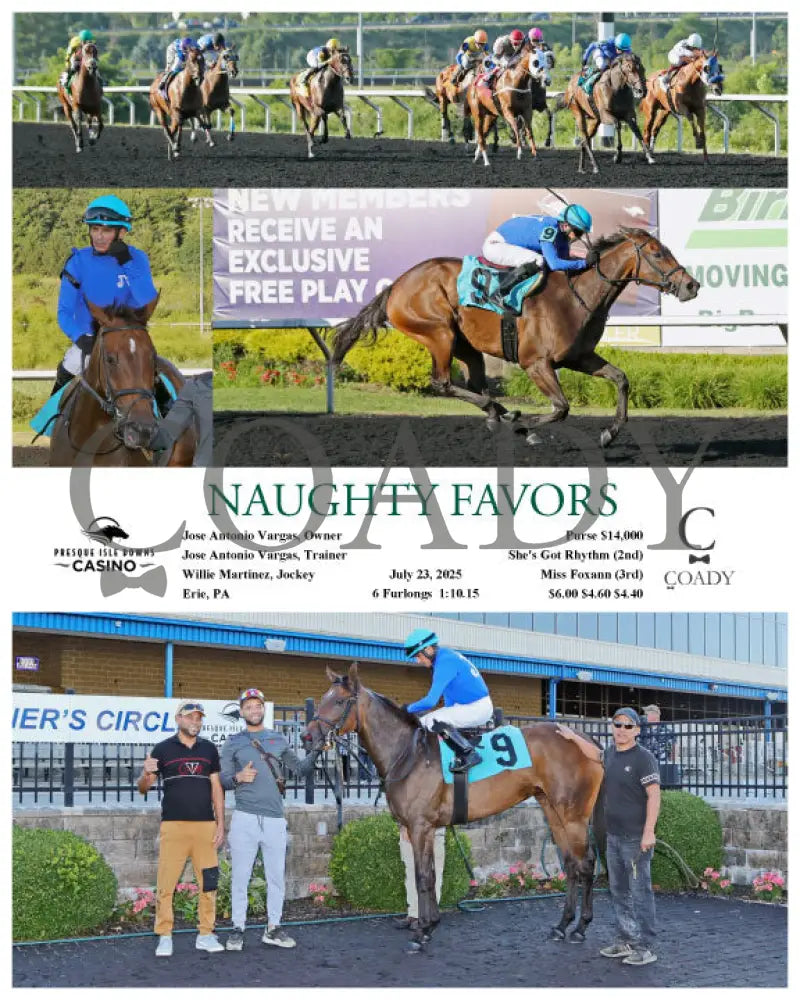 NAUGHTY FAVORS - 07-23-25 - R08 - PID Presque Isle Downs