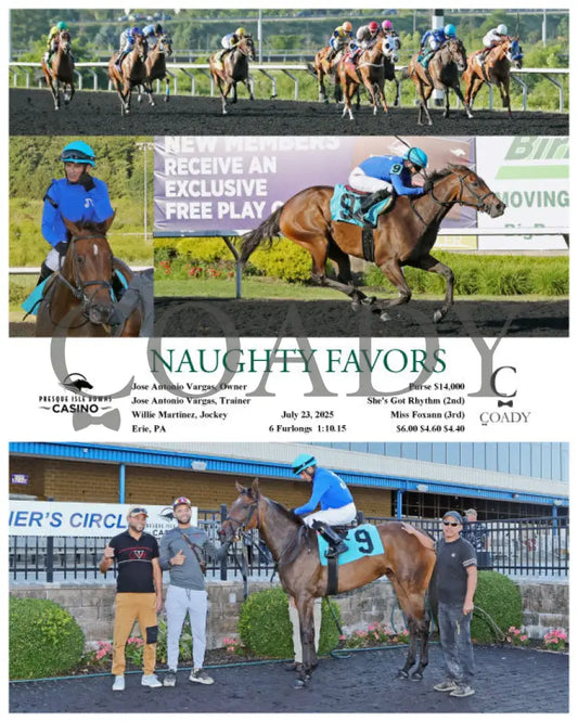 NAUGHTY FAVORS - 07-23-25 - R08 - PID Presque Isle Downs