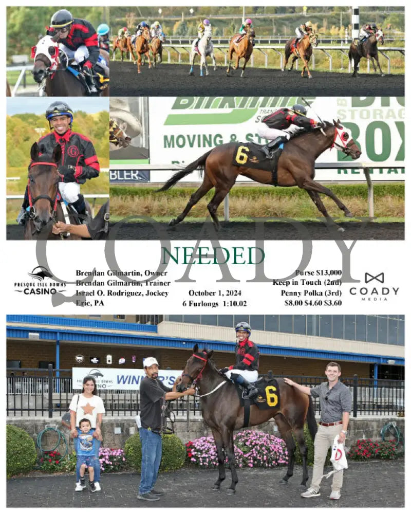 Needed - 10-01-24 R08 Pid Presque Isle Downs