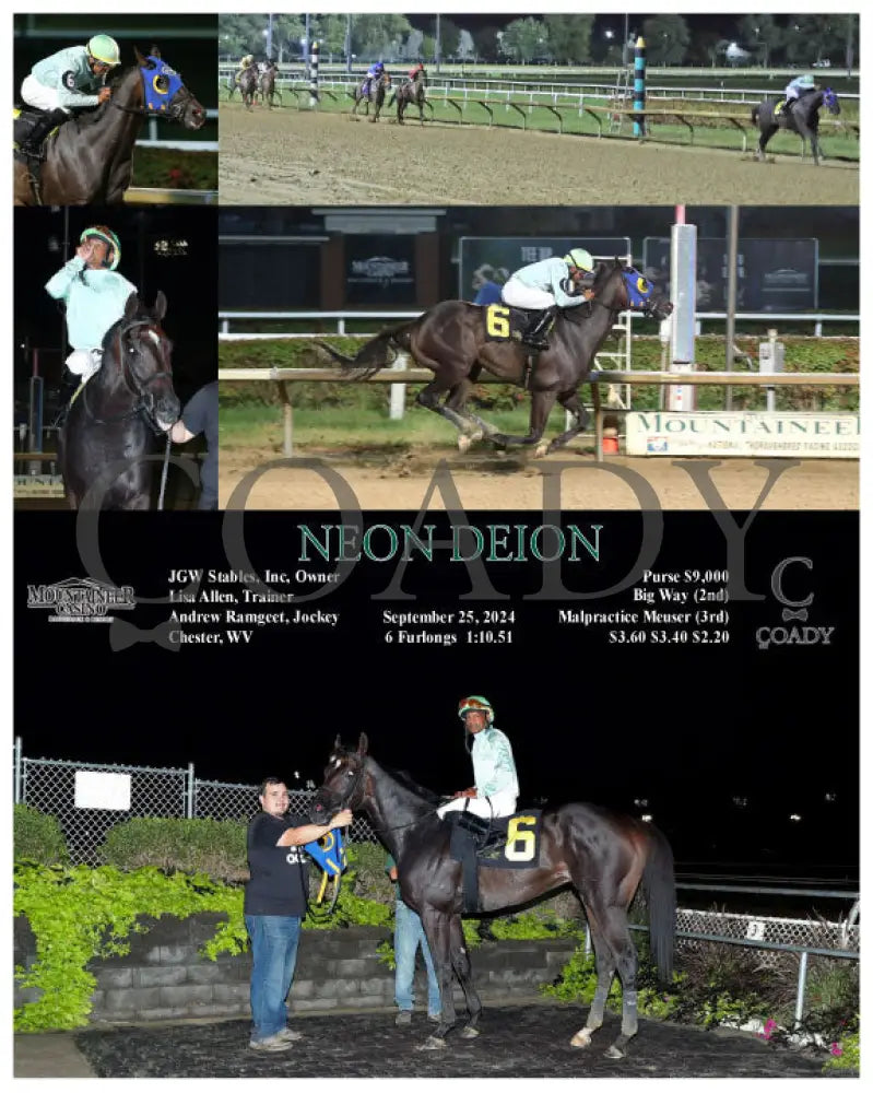Neon Deion - 09-25-24 R03 Mnr Mountaineer Park