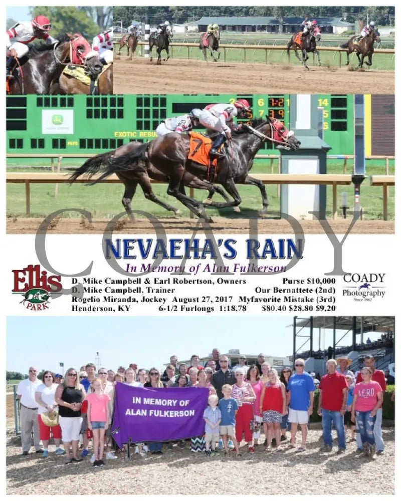 NEVAEHA'S RAIN - 082717 - Race 05 - ELP - G - Coady Media - Kurtis Coady Photography