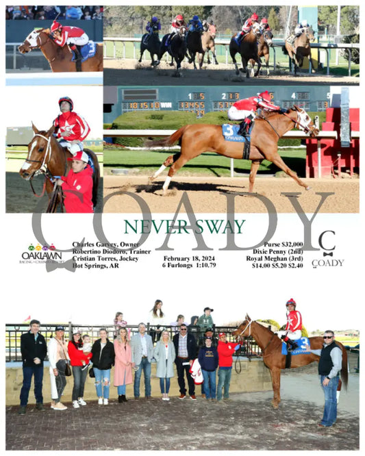 Never Sway - 02-18-24 R07 Op Oaklawn Park