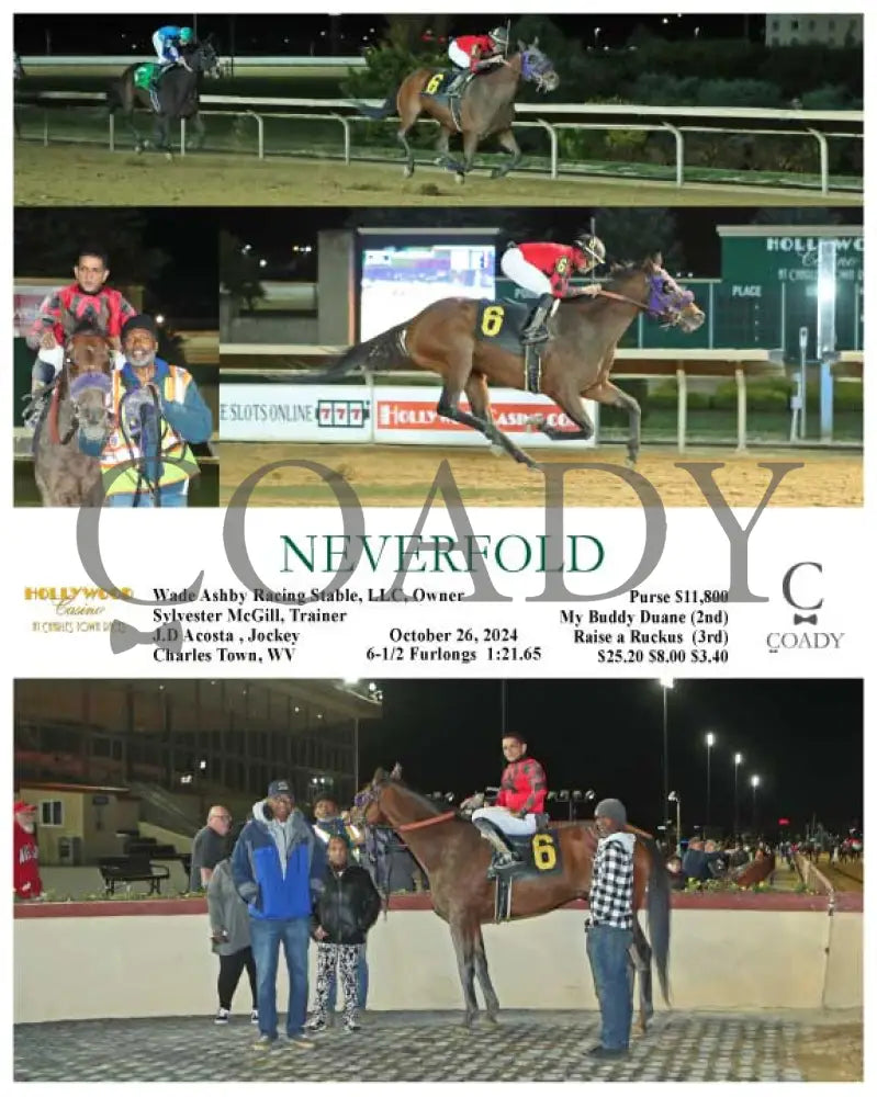 Neverfold - 10-26-24 R01 Ct Hollywood Casino At Charles Town Races