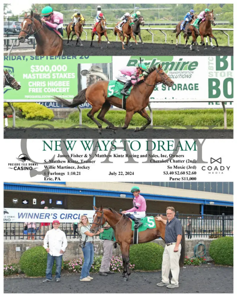 New Ways To Dream - 07-22-24 R08 Pid Presque Isle Downs