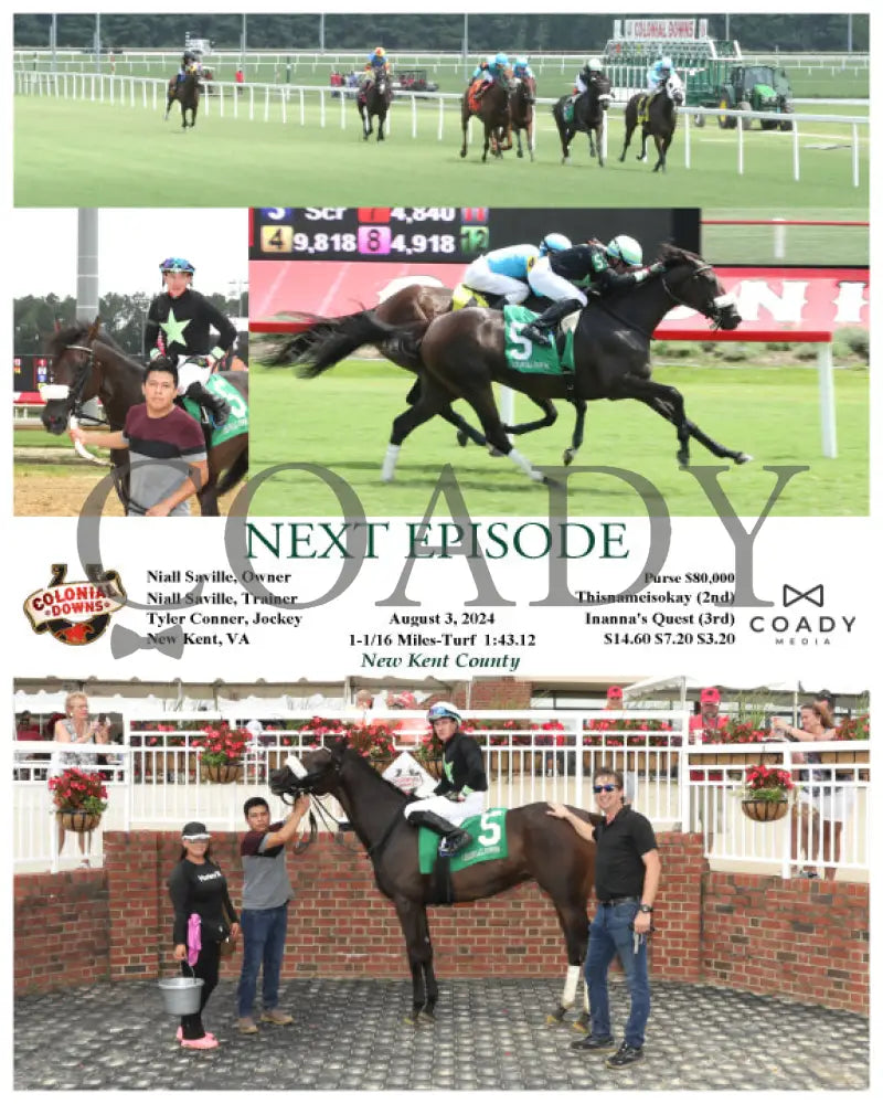 Next Episode - New Kent County 08-03-24 R02 Cnl Colonial Downs