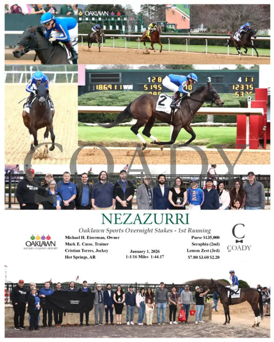 NEZAZURRI - Oaklawn Sports Overnight Stakes - 01-01-26 - R08 - OP - Coady Media - Kurtis Coady Photography
