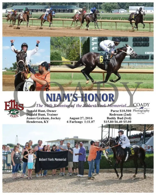 Niam’s Honor - 082716 Race 05 Elp Ellis Park