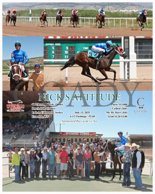 NICK’S ATTITUDE - 07-13-25 - R05 - WYO Wyoming Downs