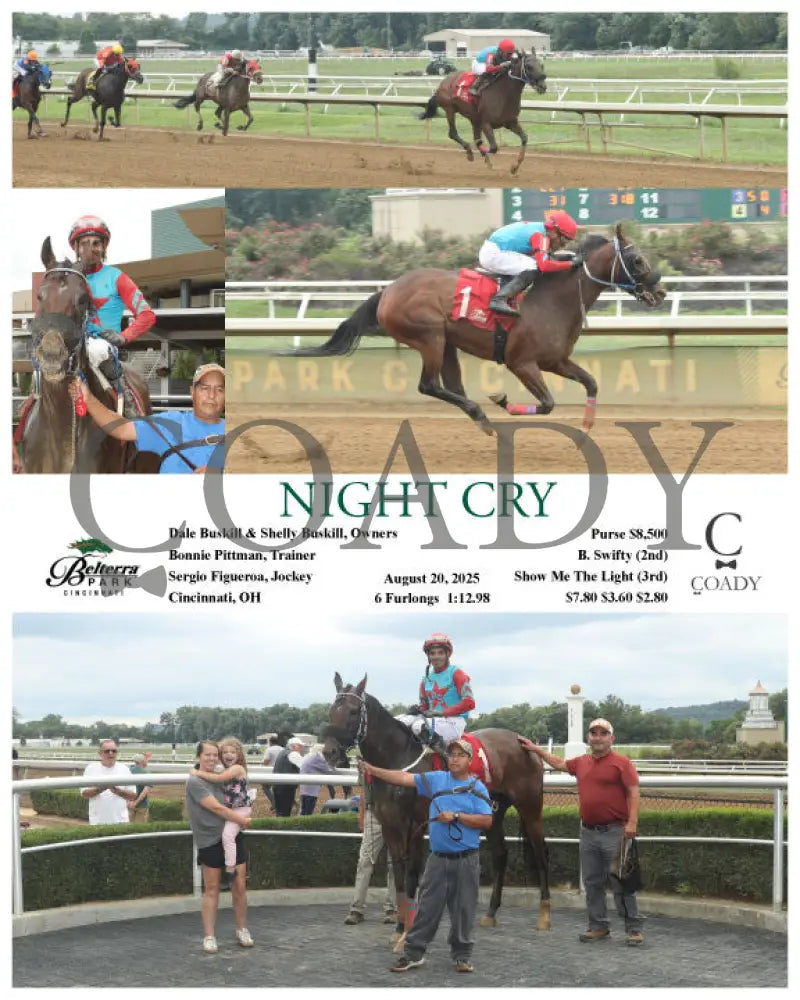 NIGHT CRY 082025 Race 03 BTP Presque Isle Downs
