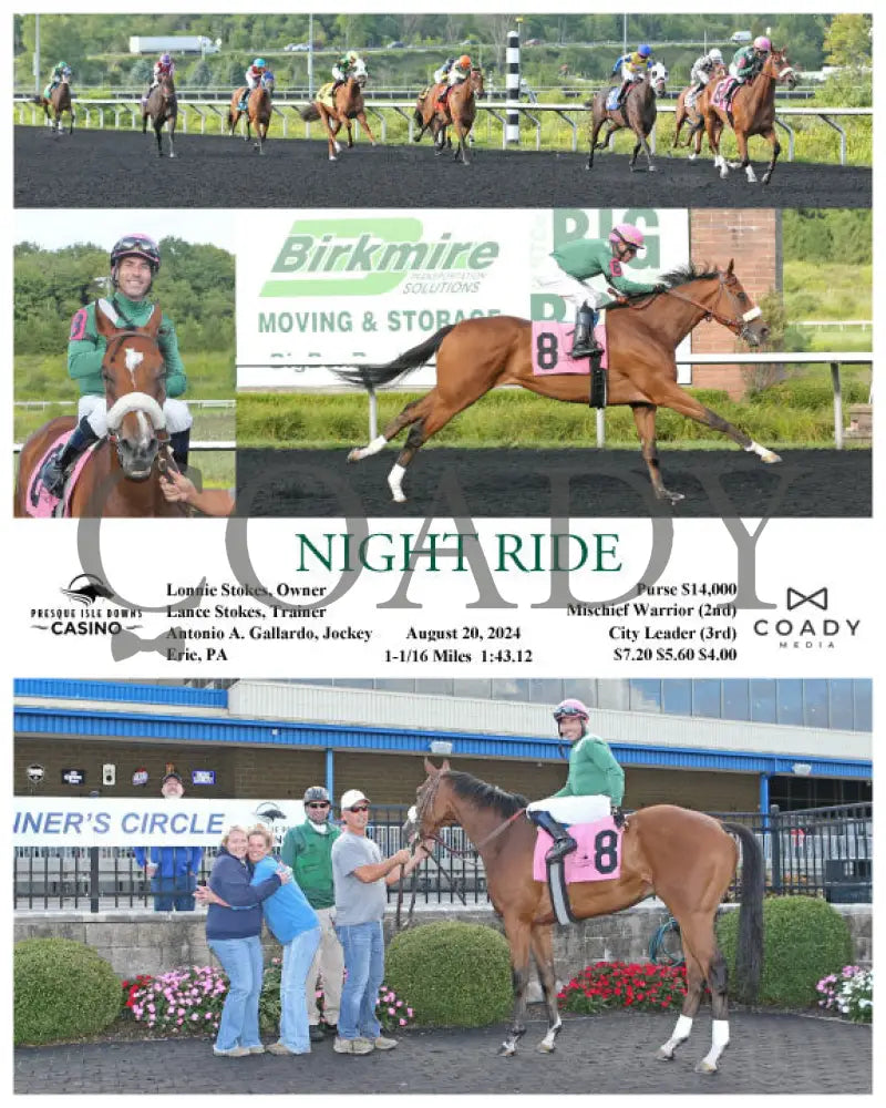 Night Ride - 08-20-24 R08 Pid Presque Isle Downs