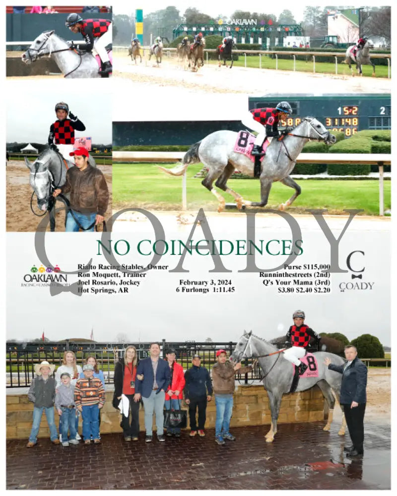 No Coincidences - 02-03-24 R01 Op Oaklawn Park